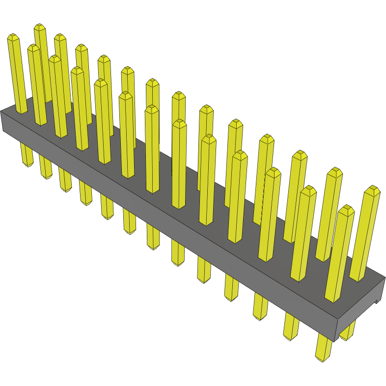 Samtec-MTMM-113-05-S-D-210 Connector Headers and PCB Receptacles Conn Unshrouded Header HDR 26 POS 2mm Solder ST Top Entry Thru-Hole Bulk