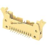Conn Ejector Header M 24 POS 2.54mm Solder RA Side Entry Thru-Hole