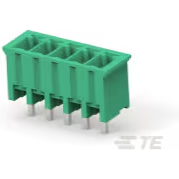 TE Connectivity-284514-5 连接器插头及 PCB 插座 Conn Shrouded Header (4 Sides) HDR 5 POS 3.5mm Solder ST Top Entry Thru-Hole Box