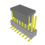 Samtec-TW-08-04-L-D-190-SM-A-P-TR Steckverbinderleisten und Leiterplattenbuchsen Conn Board Stacker HDR 16 POS 2mm Solder ST Top Entry SMD T/R