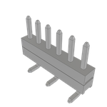 Conn Board Stacker HDR 6 POS 2mm Solder ST Top Entry SMD Tube