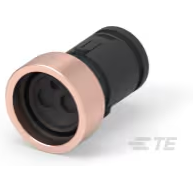 TE Connectivity-100283-1 圆形连接器 Conn Circular RCP 2 POS 8mm Crimp ST Cable Mount Black Box