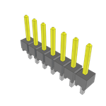 Conn Unshrouded Header HDR 7 POS 2.54mm Solder ST Top Entry Thru-Hole Bulk