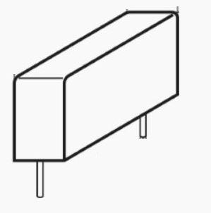 TDK-B32522C6474K000 Kondensator, Kunststofffilm Cap Film 0.47uF 400V PET 10% Radial Stacked 15mm 125°C Bulk