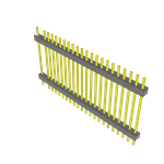 Conn Board Stacker HDR 23 POS 2.54mm Solder ST Top Entry Thru-Hole Bulk