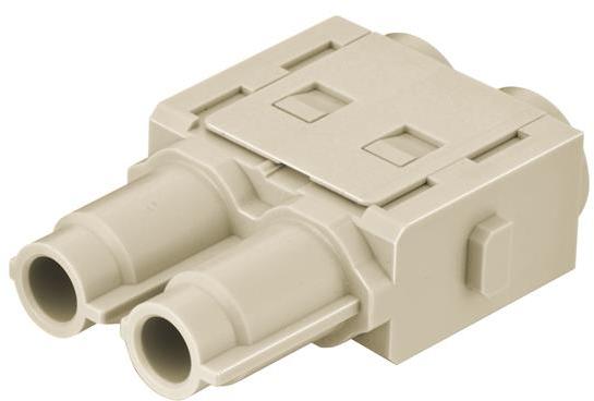 HARTING-09140023141 Raccordement d'alimentation Conn Power F 2 POS Crimp ST Cable Mount 2 Terminal 1 Port