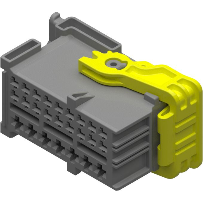 Delphi-33219797 Einzeladersteckverbinder, Gehäuse Conn Housing F 25 POS Crimp ST Cable Mount Gray