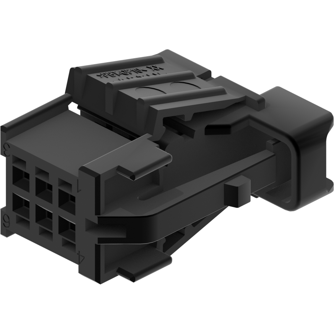 Delphi-35176615 Einzeladersteckverbinder, Gehäuse 6 Way F MQS 0.64 Unsealed Connector Black