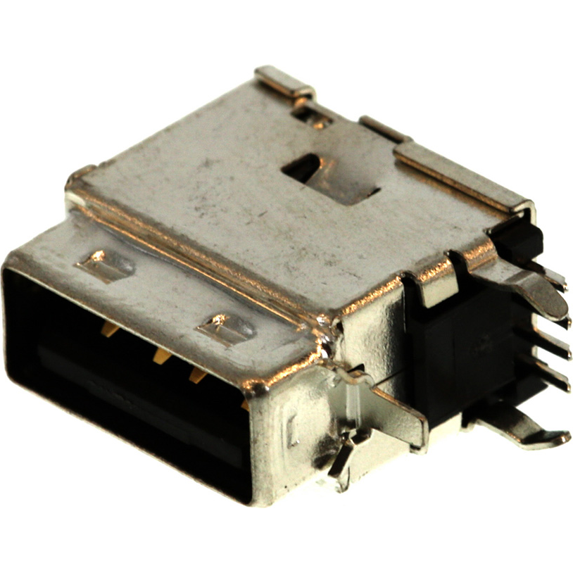 Molex-0894858000 Connector USB Conn USB 2.0 Type A RCP 4 POS 1.4mm Solder RA Thru-Hole 4 Terminal 1 Port USB Tray