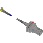 Cable Assembly Coaxial 0.3m 30AWG MCX to BNC F-PL Bag