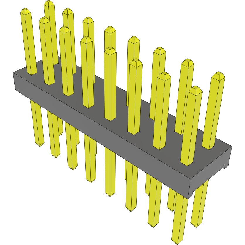 Samtec-MTMM-108-07-L-D-191 Connector Headers and PCB Receptacles Conn Unshrouded Header HDR 16 POS 2mm Solder ST Top Entry Thru-Hole Bulk