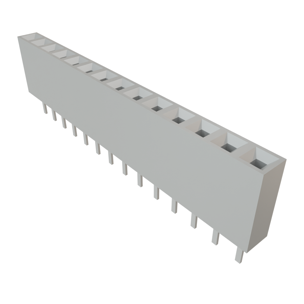 Samtec-BCS-114-L-S-TE Steckverbinderleisten und Leiterplattenbuchsen Conn Socket Strip SKT 14 POS 2.54mm Solder ST Top Entry Thru-Hole TIGER CLAW™ Tube