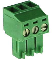 CamdenBoss Ltd-CTB92HD/3 Steckverbinder, Klemmenblöcke Conn Terminal Block F 3 POS 3.5mm Screw RA Cable Mount 10A