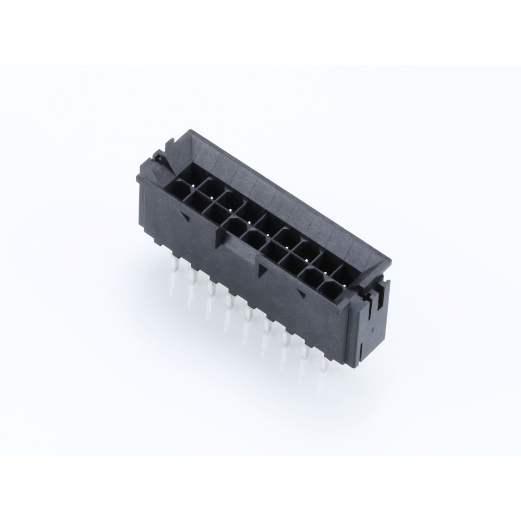 Molex-43879-0029 Steckverbinderleisten und Leiterplattenbuchsen Conn Wire to Board HDR 18Power POS 4.2mm Press Fit ST Top Entry Thru-Hole Mini-Fit BMI Tray