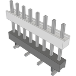 Samtec-HW-08-15-T-S-440-SM-A Steckverbinderleisten und Leiterplattenbuchsen Conn Board Stacker HDR 8 POS 2.54mm Solder ST Top Entry SMD FLEX STACK Tube