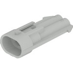 Conn Housing M 2 POS Crimp ST Cable Mount Light Gray