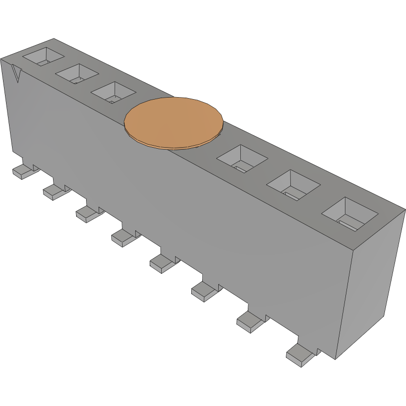 Samtec-FHP-08-02-T-S-LC-K-TR Steckverbinderleisten und Leiterplattenbuchsen Conn Socket Strip SKT 8 POS 3.96mm Solder ST Top Entry SMD T/R