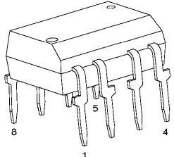 Toshiba-TLP3823(F(O Halbleiterrelais Solid State Relay 25mA 1.8V DC-IN AC/DC-OUT 8-Pin PDIP Tube