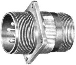 Amphenol-CS3100A-14S-2P(027) Conector circular Conn Cylindrical Circular PIN 4 POS Solder ST Wall Mount 4 Terminal 1 Port