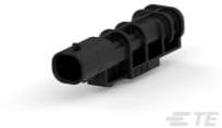 TE Connectivity-2292937-2 Einzeladersteckverbinder, Gehäuse Conn Housing RCP 2 POS 2.54mm Crimp ST Cable Mount Black Box