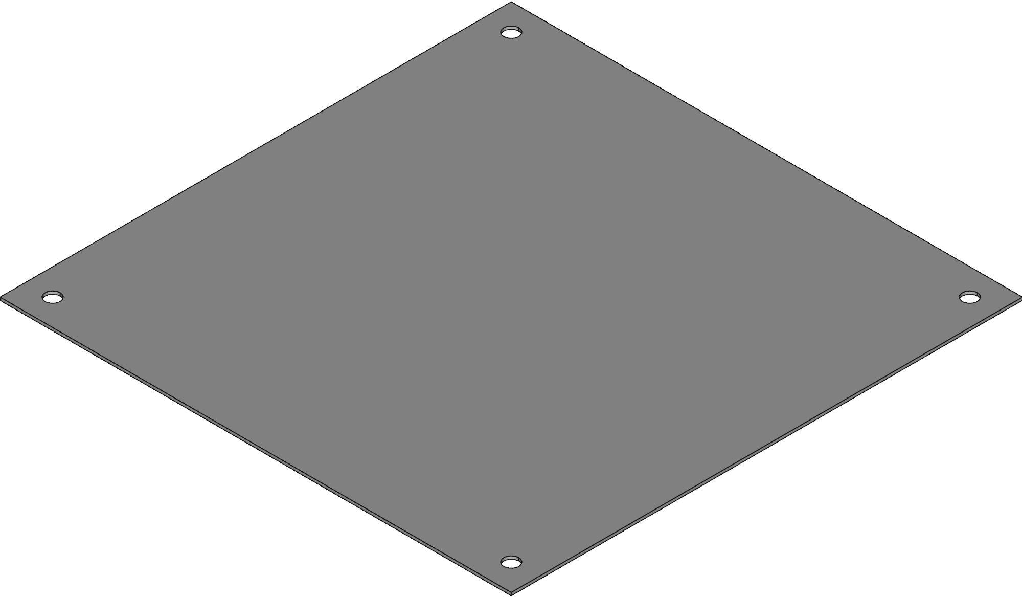 Hammond Manufacturing-18G1717 null Inner Panel, Steel, White, Galvanized, 17 In Length, 17 In Width