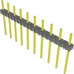 Conn Unshrouded Header HDR 10 POS 5.08mm Solder ST Top Entry Thru-Hole Bulk