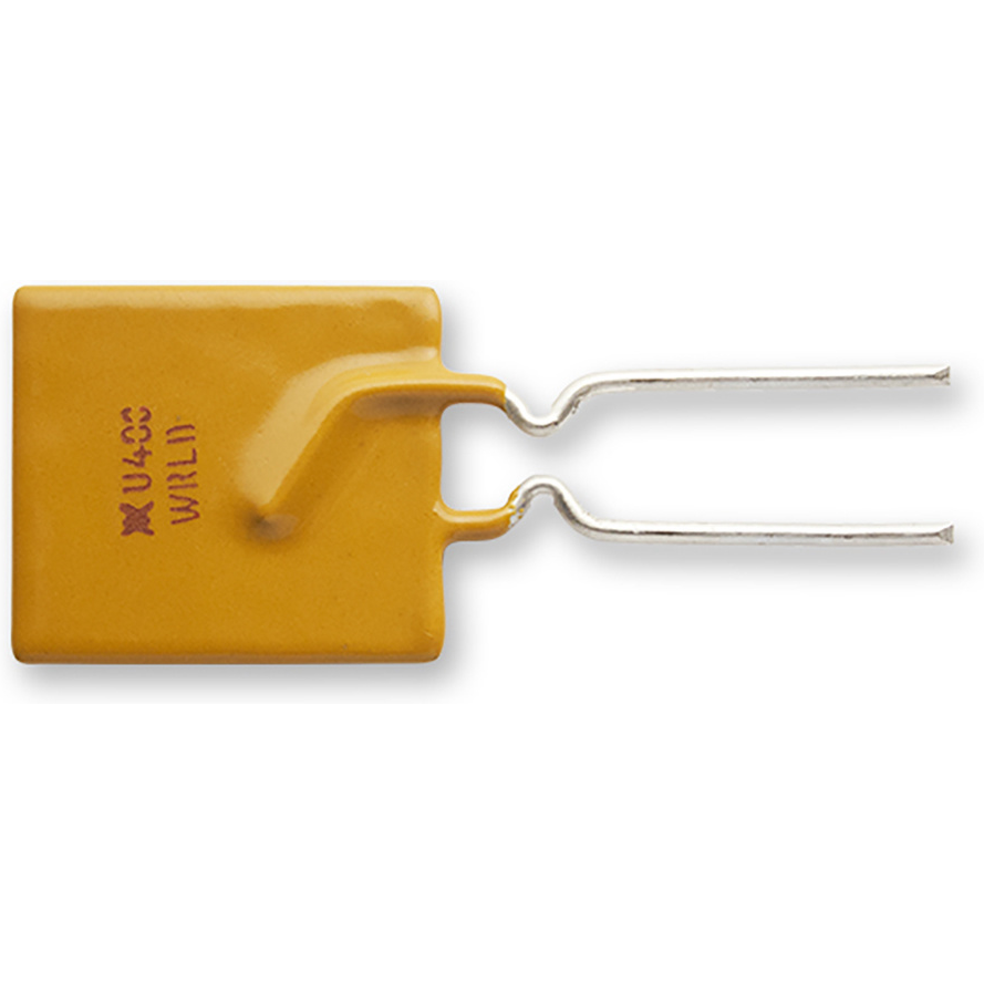 Littelfuse-RF2725-000 Fusible PTC réinitialisable PTC Resettable Fuse 4A(hold) 8A(trip) 30VAC/30VDC 100A 2.5W 12.7s 0.01Ohm Radial 14 X 3 X 19.3mm Bag