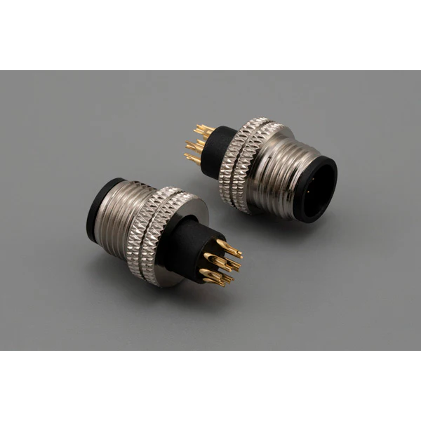 Tensility International-50-00962 Connecteur circulaire Conn M12 Circular PIN 8 POS Solder Cup ST Cable Mount 8 Terminal 1 Port