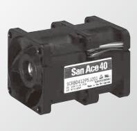 SANYO DENKI-9CRB0412P5S201 Gebläse und Lüfter DC Fan Axial Ball Bearing 12V 10.8V to 13.2V 31.8CFM 68dB 40 X 40 X 56mm PWM/Sensor