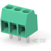 TE Connectivity-1546551-3 Blocchi terminali connettore Conn Terminal Block F 3 POS 3.5mm Solder ST Thru-Hole 12A/Contact Tray