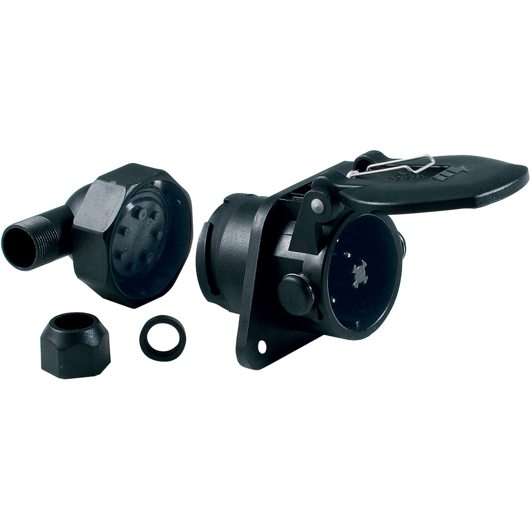 Littelfuse-00583800 Connecteur circulaire 5Pole Plastic Body ABS Sockets