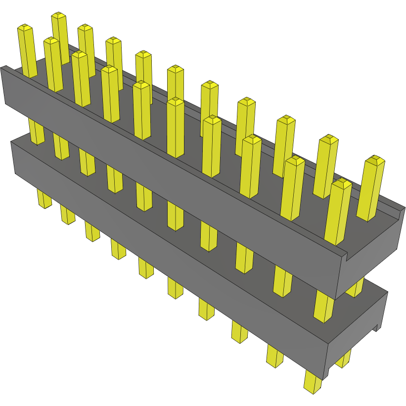Samtec-DW-10-08-T-D-310 Piastre connettori e prese PCB Conn Board Stacker HDR 20 POS 2.54mm Solder ST Top Entry Thru-Hole Bulk