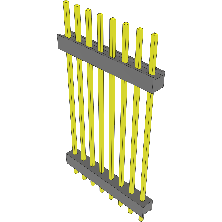 Samtec-DW-08-14-L-S-1100-LL Steckverbinderleisten und Leiterplattenbuchsen Conn Board Stacker HDR 8 POS 2.54mm Solder ST Top Entry Thru-Hole Bulk