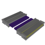 Cable Assembly Discrete Wire 0.203m 28AWG Terminal Strip to Terminal Strip 50 to 50 POS HDR-HDR Crimp-Crimp Layer