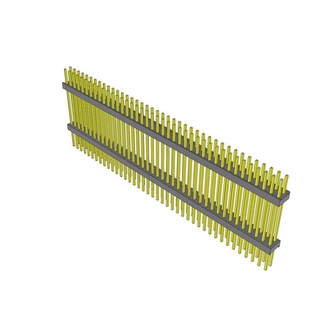 Samtec-ZW-40-14-G-D-860-335 Connector Headers and PCB Receptacles Conn Board Stacker HDR 80 POS 2.54mm Solder ST Top Entry Thru-Hole Bulk