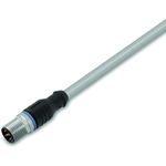 Power Supply Cable, Straight, 20 m, fitted on one End, A-coded, M12 Plug, Straight, one free Cable End