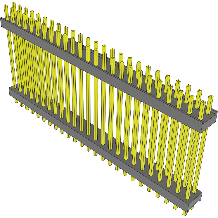 Samtec-DW-25-13-L-D-975 Cabezales del conector y receptáculos PCB Conn Board Stacker HDR 50 POS 2.54mm Solder ST Top Entry Thru-Hole Bulk