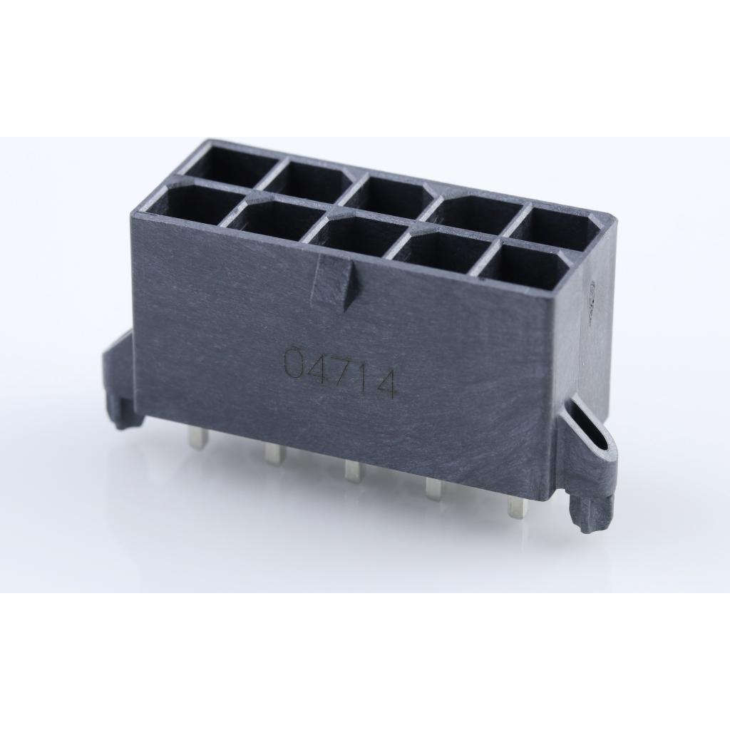 Molex-1720650010 Steckverbinderleisten und Leiterplattenbuchsen Conn Wire to Board HDR 10 POS 5.7mm Solder ST Thru-Hole Tray