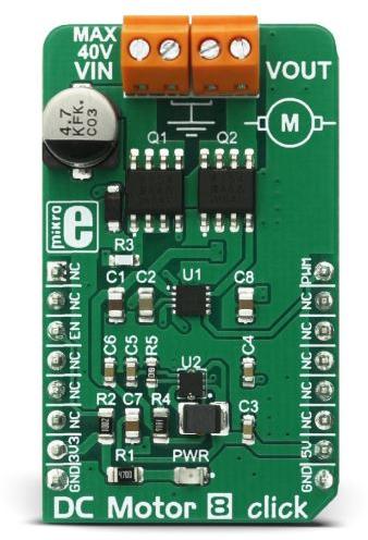 MikroElektronika-MIKROE-2893 Cartes et kits de développement de gestion de la puissance MIC4605 Gate and Power Driver Click Board