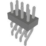 Conn Unshrouded Header HDR 8 POS 2mm Solder RA Side Entry SMD Tube