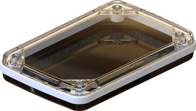 Serpac Electronic Enclosures-CX60D-CLBK-A-WH Kästen, Gehäuse und Gestelle Black Polycarbonate Waterproof Pocket Enclosure with White Seal	 <h4><strong>CALIFORNIA&nbsp;PROPOSITION</strong> ⚠️<strong>65&nbsp;WARNING</strong>⚠️</h4>