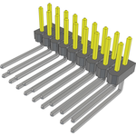 Conn Unshrouded Header HDR 18 POS 2.54mm Solder RA Side Entry Thru-Hole Bulk