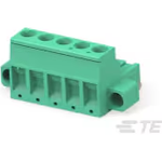 TE Connectivity-796858-5 Steckverbinder, Klemmenblöcke Conn Eurostyle Block F 5 POS 5mm Screw RA Cable Mount 15A/Contact Carton