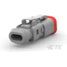 TE Connectivity-2-2303815-1 Connector Discrete Wire Housing Conn Housing PL 2 POS 5.46mm Crimp ST Cable Mount Gray Package