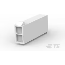 TE Connectivity-1586862-2 分立接线罩连接器 Conn Housing PL 2 POS Crimp ST Cable Mount White Package