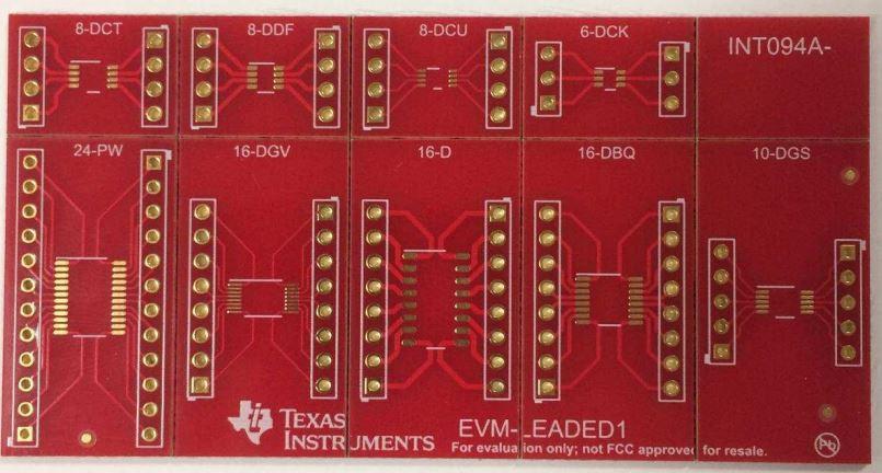 Texas Instruments-EVM-LEADED1 Entwicklungssätze und Werkzeuge Surface Mount to DIP Header Adapter