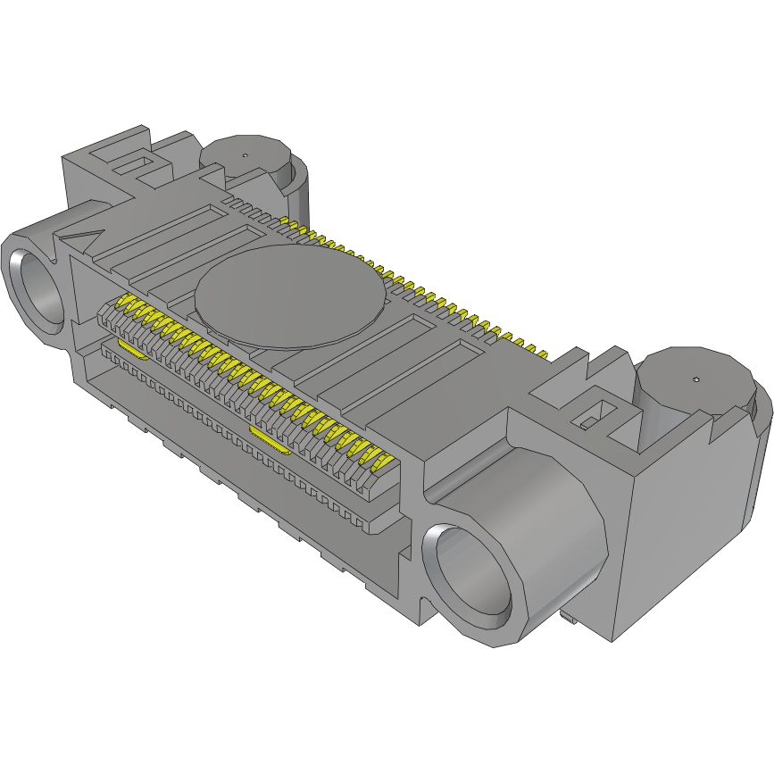 Samtec-QFS-026-02-SL-D-RA-K Piastre connettori e prese PCB Conn Micro High Speed Socket Strip SKT 52 POS 0.635mm Solder RA Side Entry SMD/Thru-Hole Tray