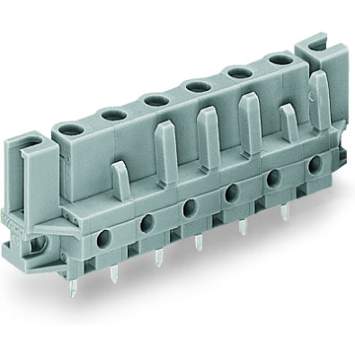 WAGO-232-733/047-000 Steckverbinderleisten und Leiterplattenbuchsen THT Female Header, 0.6 x 1.0 mm solder pin, straight, Spacer flange, Pin spacing 7.5 mm, 3-pole