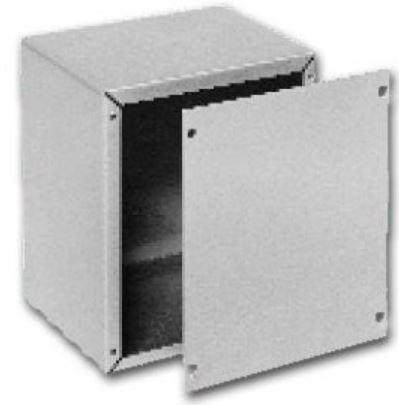 Bud Industries-CU-879 Kästen, Gehäuse und Gestelle Metallic Gray Steel Utility Cabinet