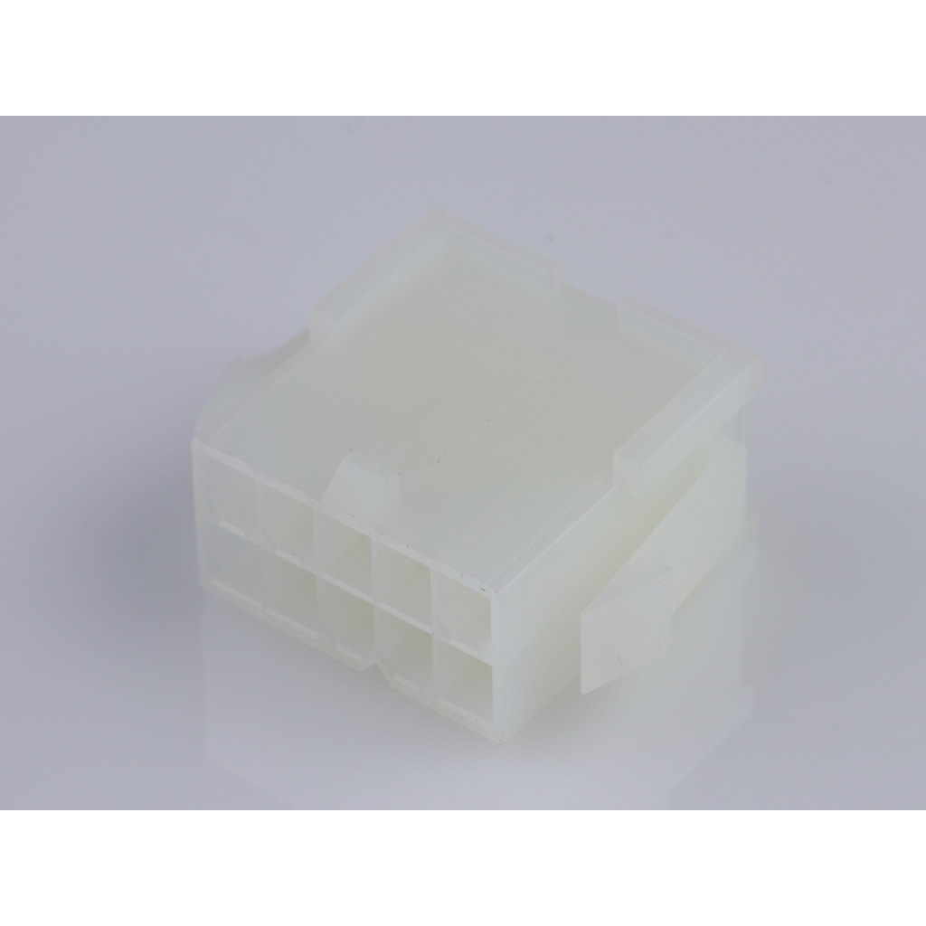 Molex-39-01-2101 Carcaza de cables discretos de conector Conn Housing PL 10 POS 4.2mm Crimp ST Panel Mount Natural Mini-Fit Jr™ Bag